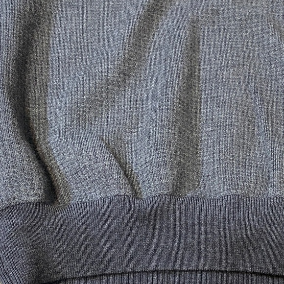 Fairway & Greene Italian Merino Wool Dark Gray V-Neck Sweater Vest - Picture 7 of 9